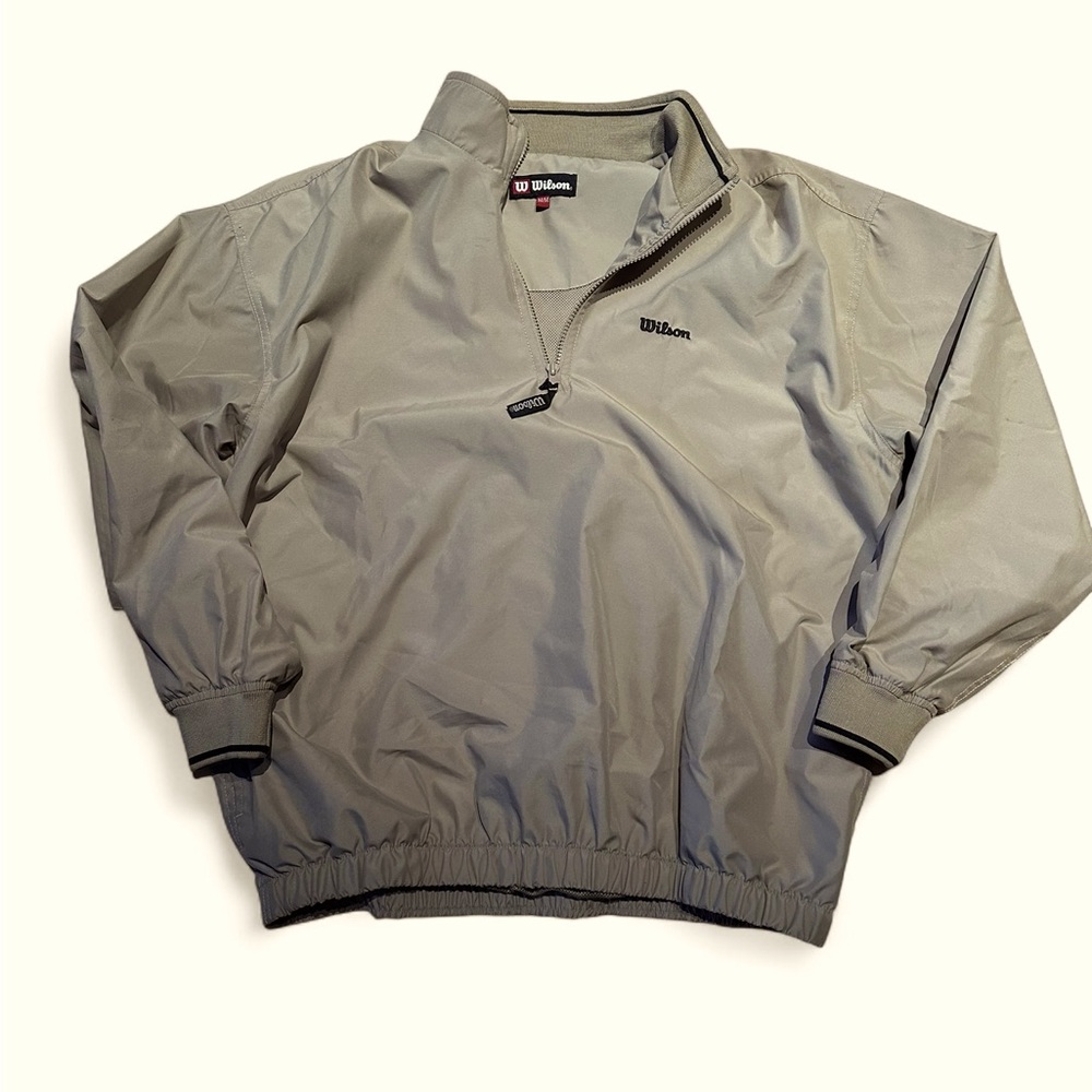 Wilson Men's beige golf jacket size M (can fit up to XL)